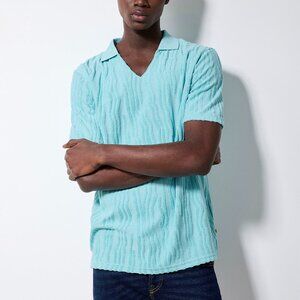 BNWT SS25 SCOTCH & SODA TERRY JOHNNY COLLAR POLO S